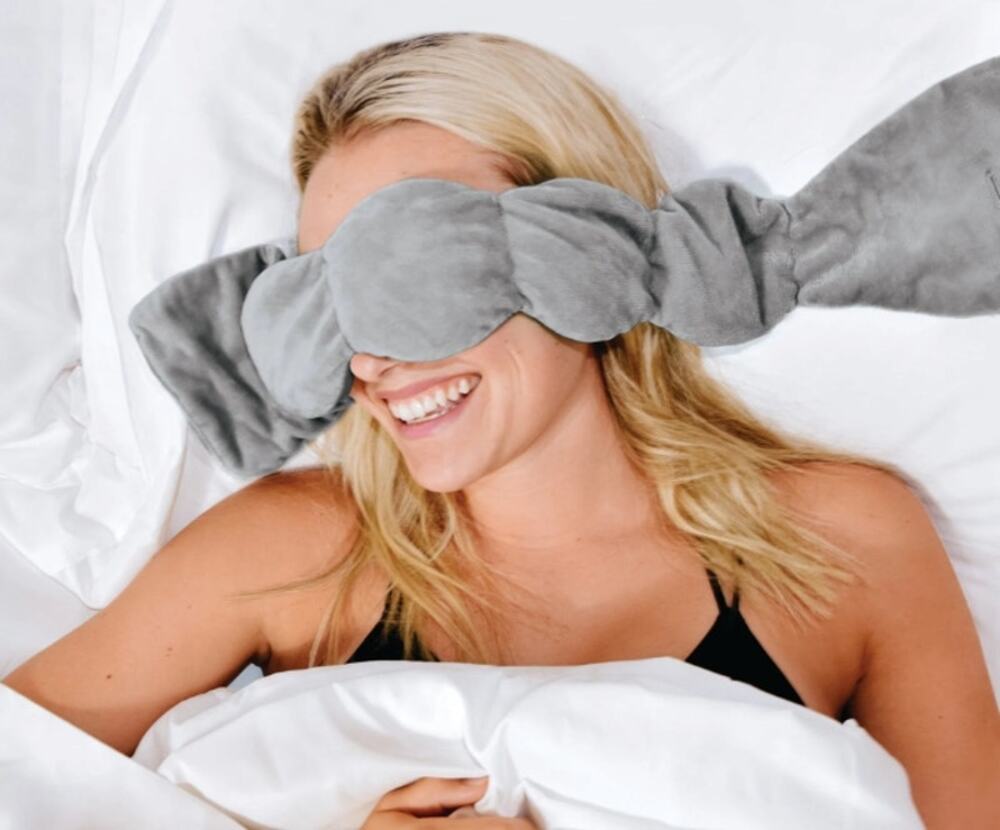 NodPod Sleep Mask, Weighted Blanket For Eyes, Gray, Pima Cotton Velvet NWT
